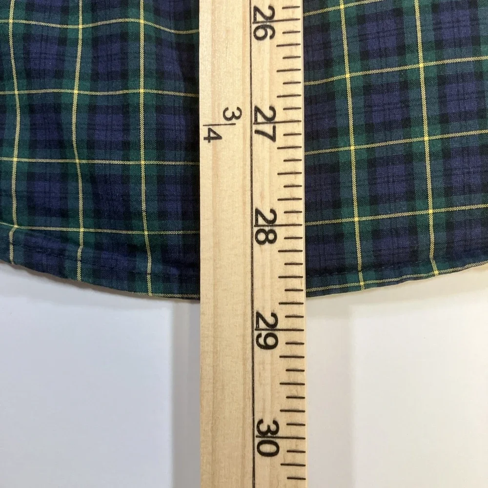 Ralph Lauren Shirt Mens XL Tartan Blackwatch Plaid L/S Button Down Slim Fit Pony